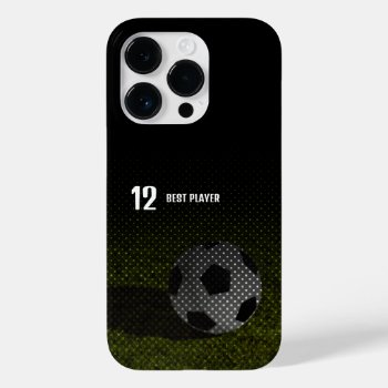 Soccer | Football Best Player No. Case-mate Iphone 14 Pro Case by BestCases4u at Zazzle
