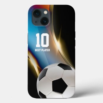 Soccer | Football Best Player No Iphone 13 Case by BestCases4u at Zazzle