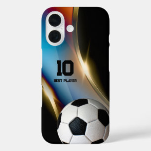 Soccer Football Best Player No. iPhone 16 Case