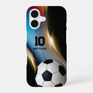 Soccer Football Best Player No. iPhone 16 Case