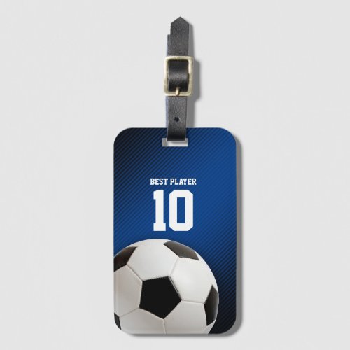 Soccer  Football Best Player No Luggage Tag