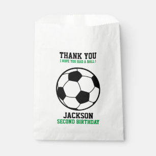 Soccer Football Birthday Baby Shower Party Favor Bag