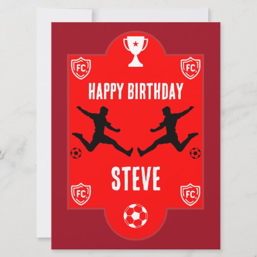 Soccer Football  Birthday  Banner