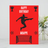 Soccer Football Birthday Banner (Standing Front)