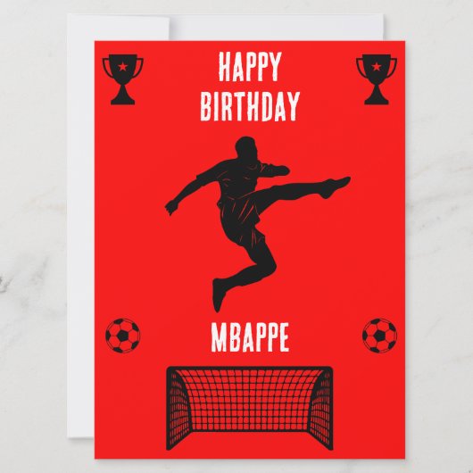 Soccer Football Birthday Banner (Front)