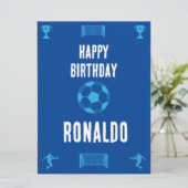 Soccer Football  Birthday  Banner (Standing Front)