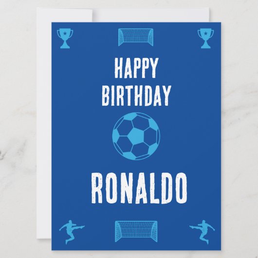 Soccer Football  Birthday  Banner (Front)