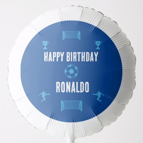Soccer Football  Birthday  Banner Balloon