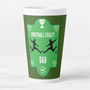 Soccer Football  Birthday  Banner Latte Mug