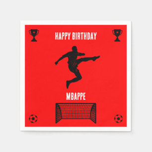 Soccer Football  Birthday  Banner Napkins