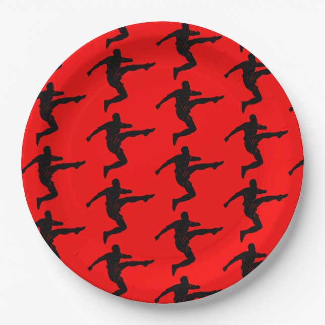Soccer Football  Birthday  Banner Paper Plates (Front)