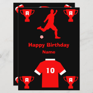 Soccer Football Birthday Card