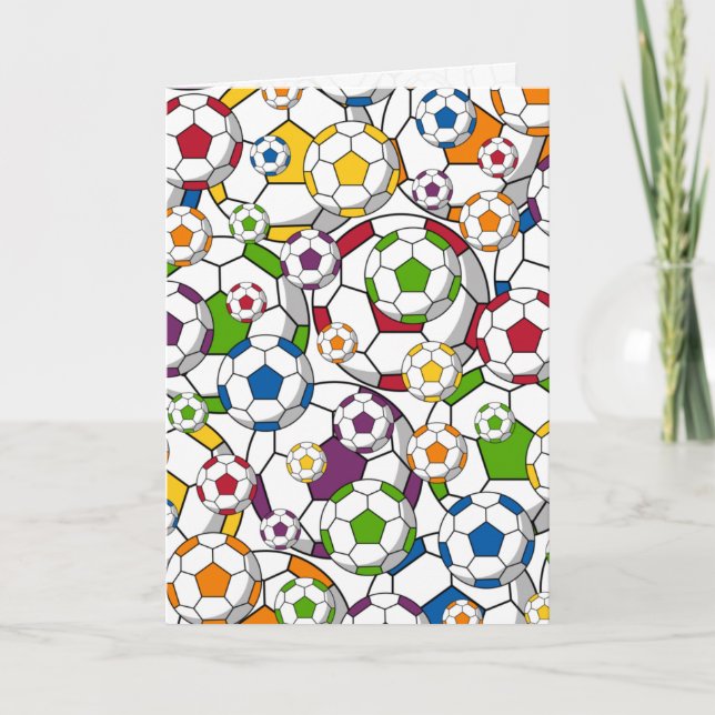 Soccer Football Birthday Card (Front)