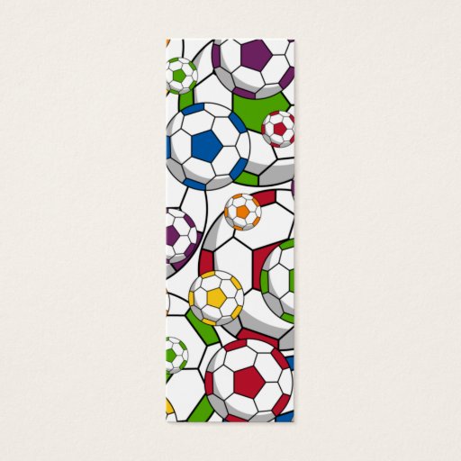 Customizable Soccer Football Bookmark Business Cards