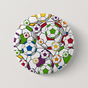 Soccer Football Button Badge