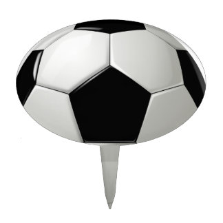 Soccer football cake topper