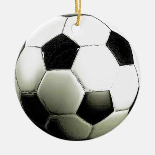 Soccer _ Football Ceramic Ornament