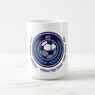 Soccer Football Champion Monogram Team Coffee Mug