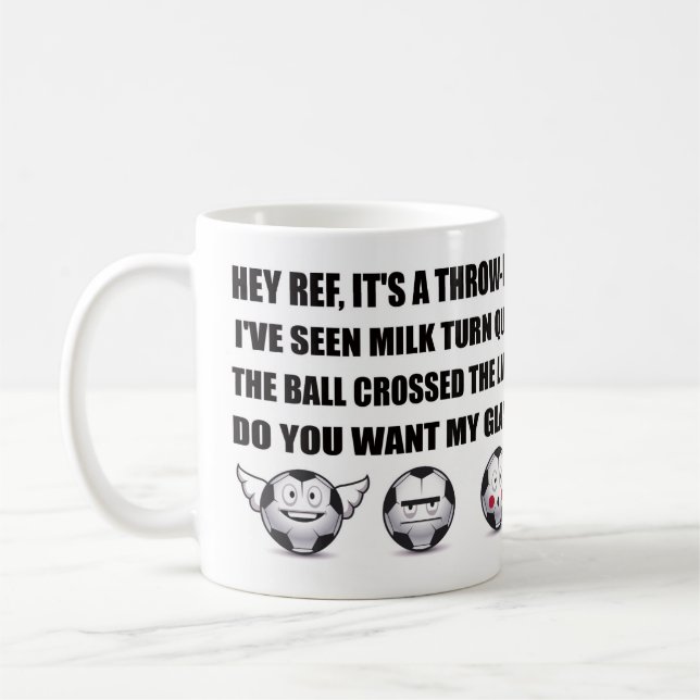 Soccer / Football Chanter, Fun Gift Mug (Left)