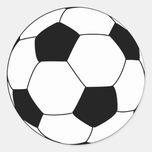 Soccer Football Classic Round Sticker