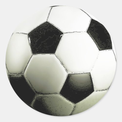 Soccer _ Football Classic Round Sticker
