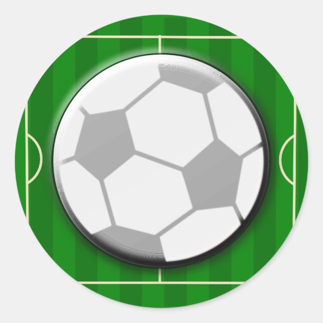 Soccer Football Classic Round Sticker (Front)