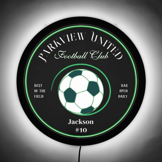 Soccer Football Club Bar LED Sign (Front)