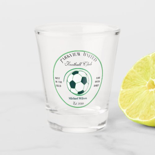 Soccer Football Club Bar Shot Glasses