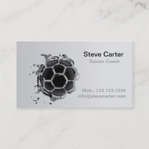 Soccer , Football Coach or Player Gamer Sport Team Business Card