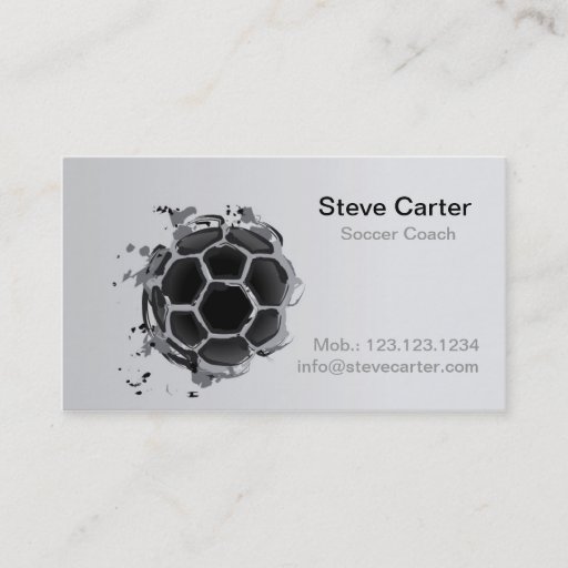 Customizable Soccer , Football Coach or Player Card Business Card Templates
