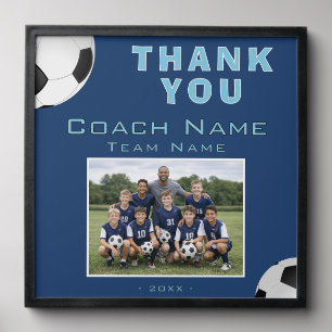 Soccer Football Coach Team Photo Peel And Stick Photo Tile