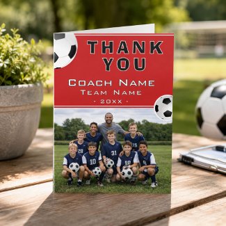 Soccer Football Coach Team Photo