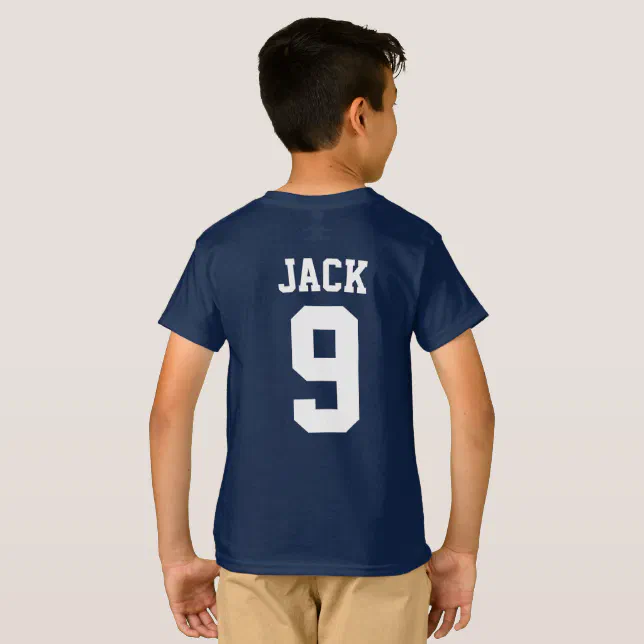 Soccer Football Custom Name And Number TShirt Zazzle