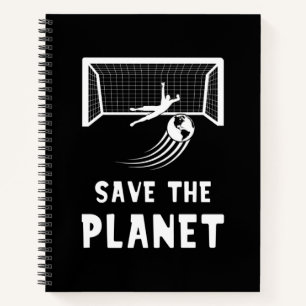 Soccer Football Earth Day Save The Planet Notebook