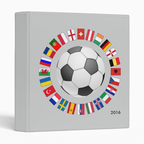 Soccer Football European Championship 2016 Binder