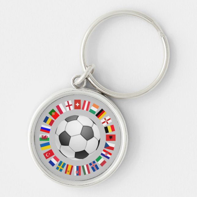 Soccer Football European Championship 2016 Keychain (Front)