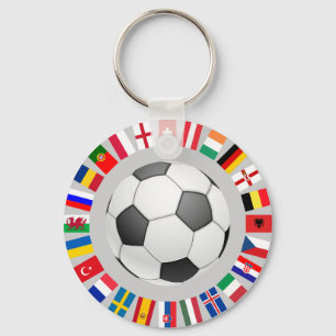 Soccer Football European Championship 2016 Keychain