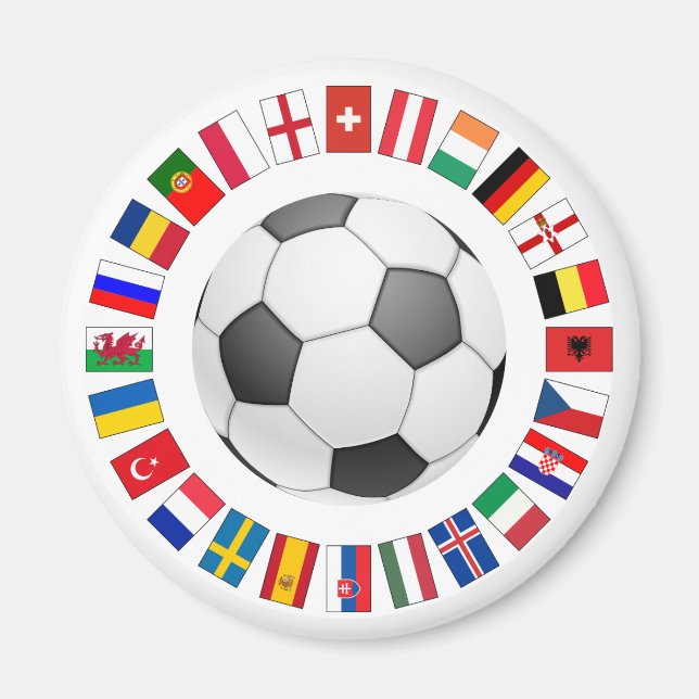 Soccer Football European Championship 2016 Magnet (Front)