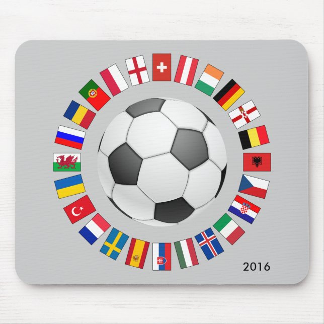 Soccer Football European Championship 2016 Mouse Pad (Front)