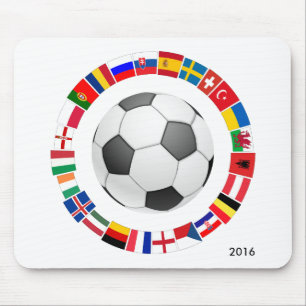 Soccer Football European Championship 2016 Mouse Pad