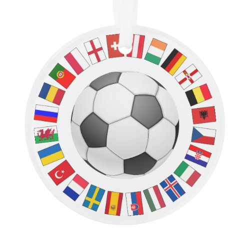 Soccer Football European Championship 2016 Ornament
