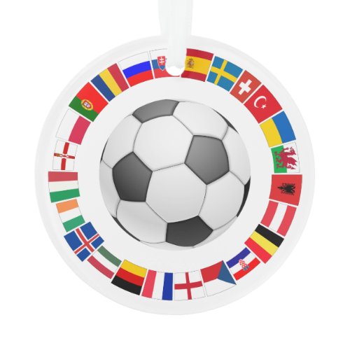 Soccer Football European Championship 2016 Ornament