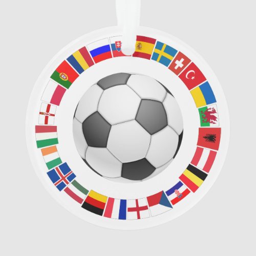 Soccer Football European Championship 2016 Ornament
