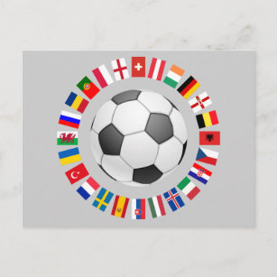 Soccer Football European Championship Postcard
