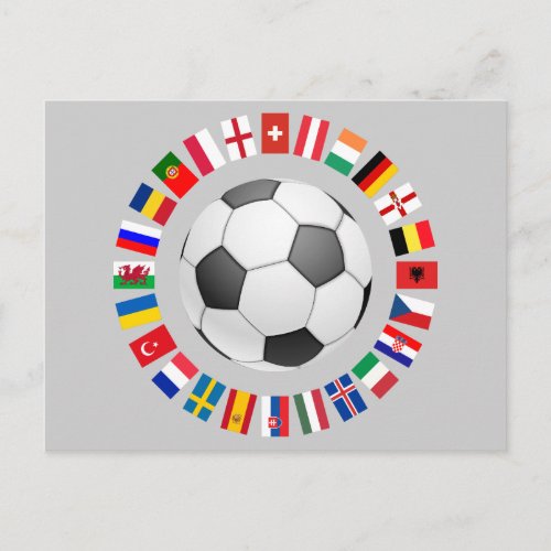 Soccer Football European Championship Postcard