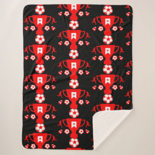 Soccer Football Fan Sherpa Blanket