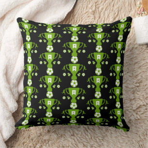 Soccer Football Fan Throw Pillow