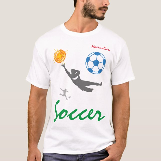 Soccer football funny unique customizable T-Shirt (Front)
