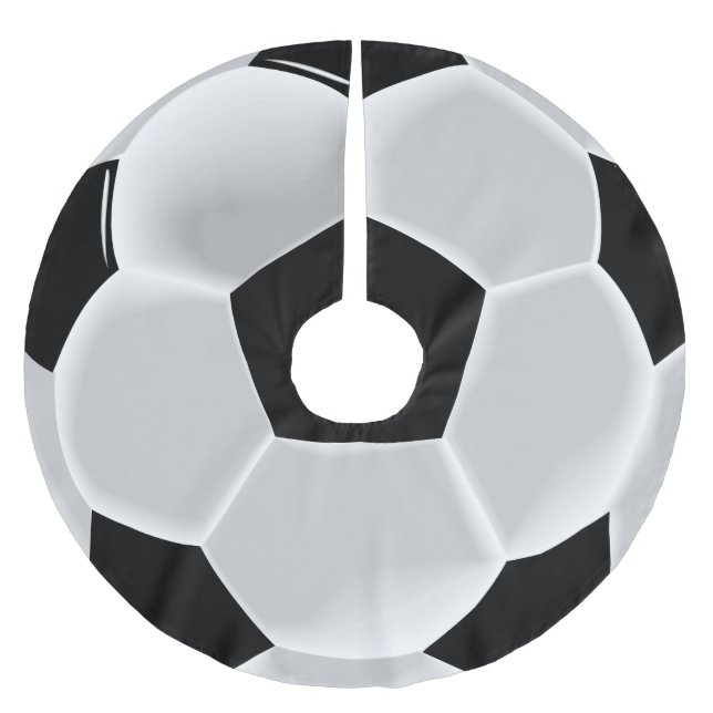 Soccer Football Futbol Ball Brushed Polyester Tree Skirt (Front)