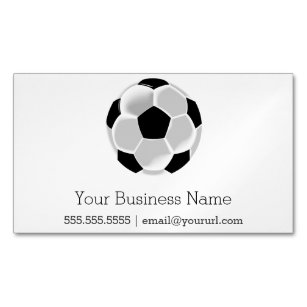 Soccer Football Futbol Ball Business Card Magnet